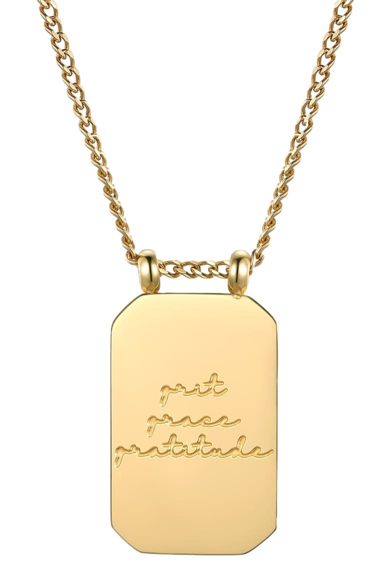 Grit Grace Gratitude - Necklace, Main, color, Yellow Gold