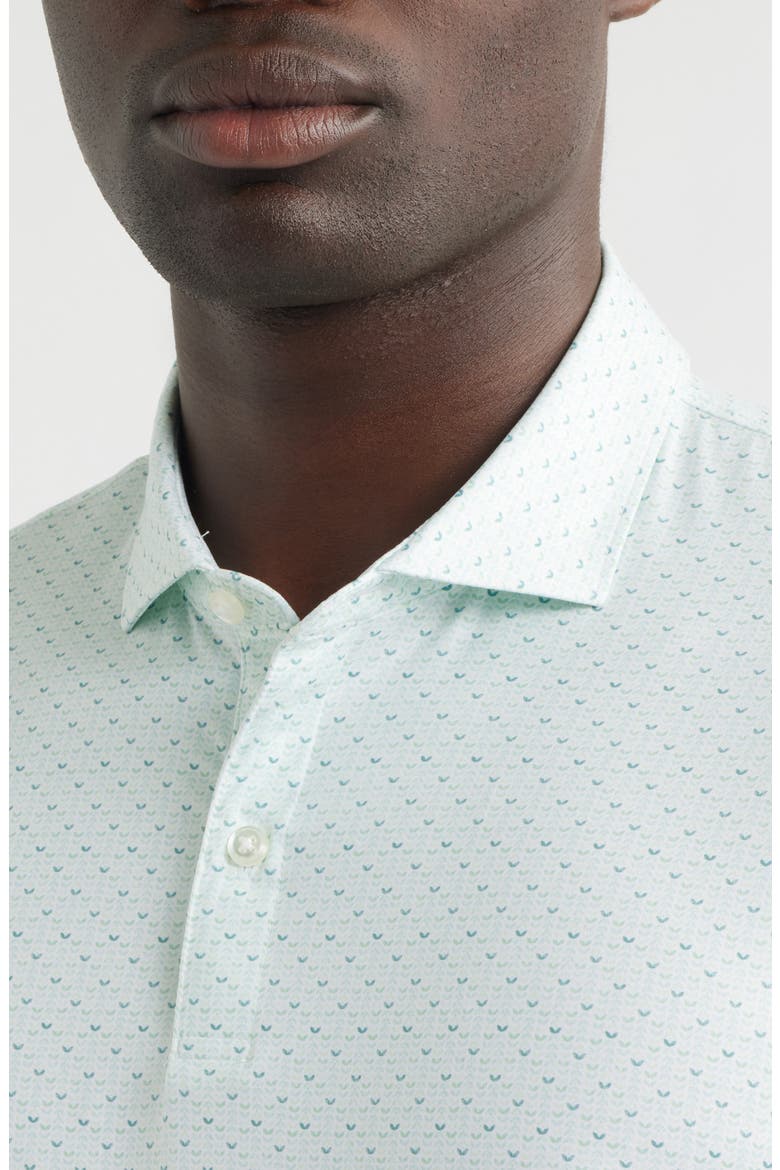 Fall Flower Featherweight Performance Polo, Alternate, color, SUBLIME