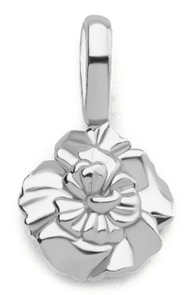 MADE BY MARY January Birth Flower Charm, Main, color, Silver