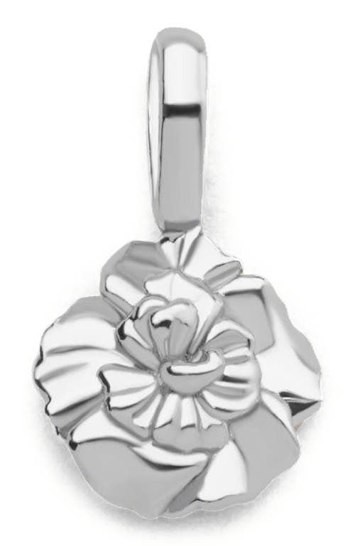 Made By Mary January Birth Flower Charm In Metallic