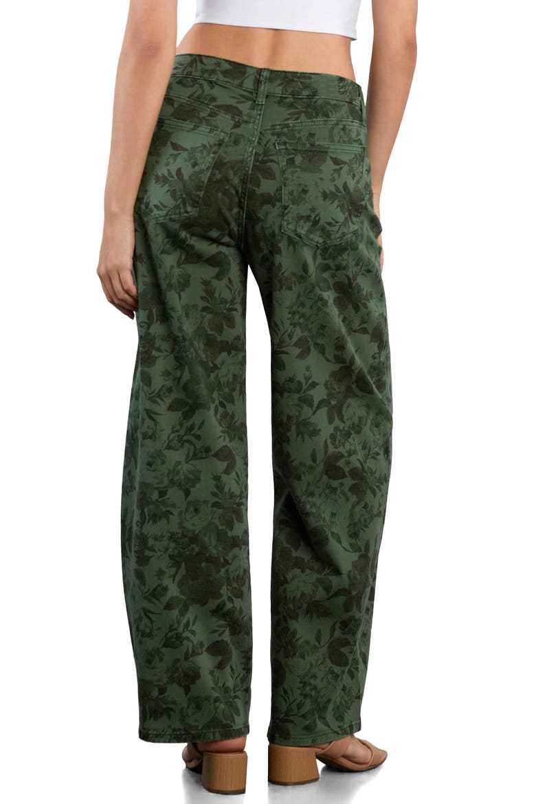 Lazy Day Relaxed Wide Leg Jeans, Alternate, color, GREEN GARDEN