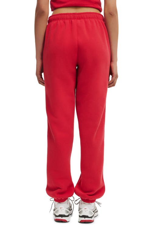 Cotton On Body Active Plush Essential Gym Trackpant In Red