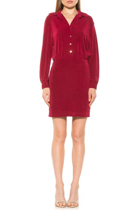 Avril Velvet Shirtdress