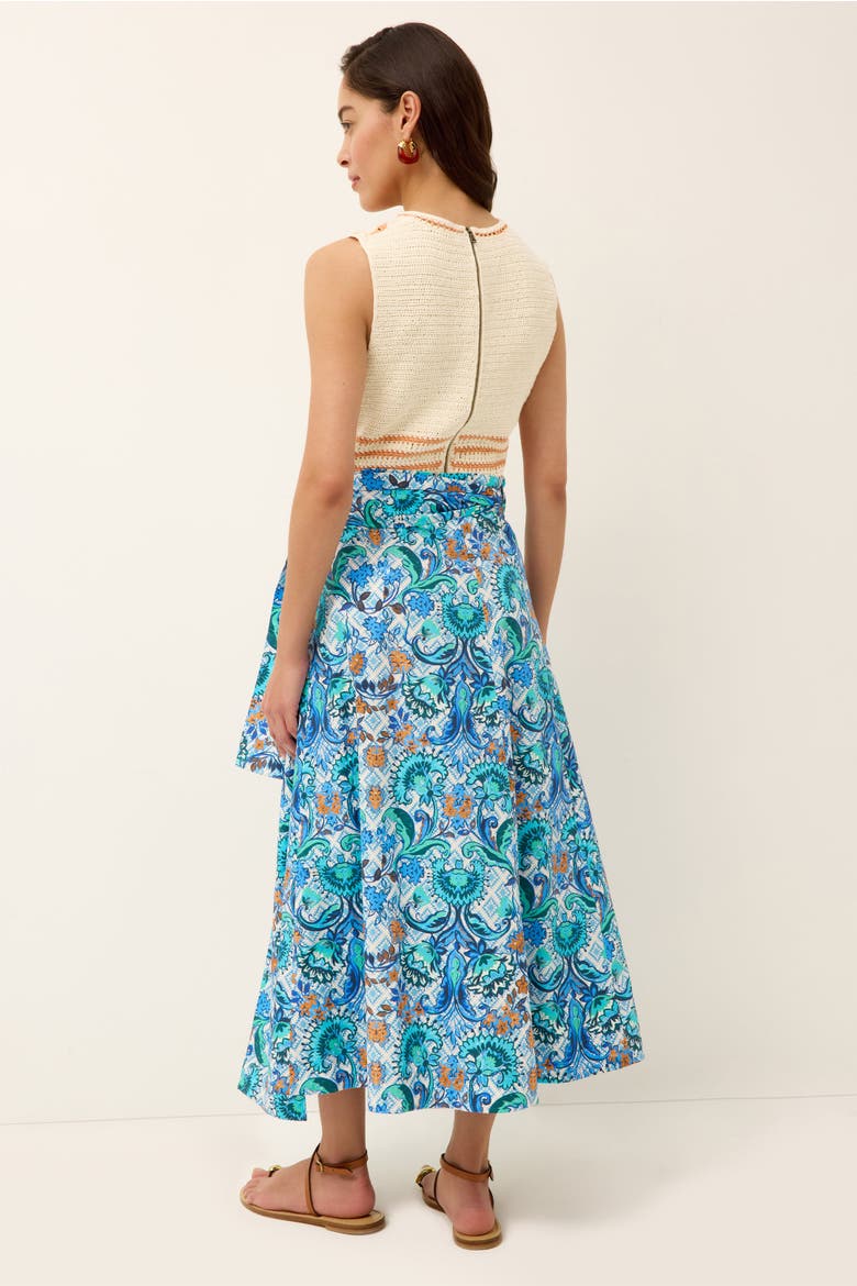 Estine Wrap Skirt, Alternate, color, Chateau