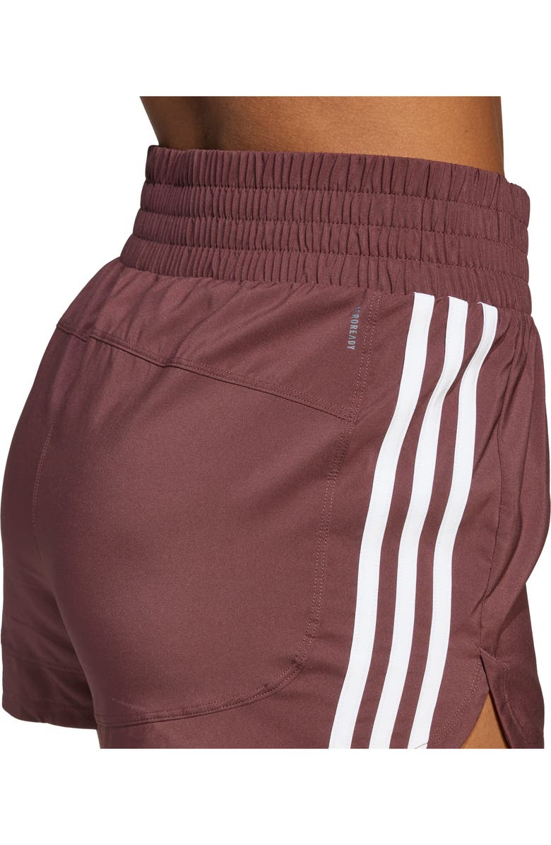 adidas Pacer High Waist Training Shorts, Alternate, color, 