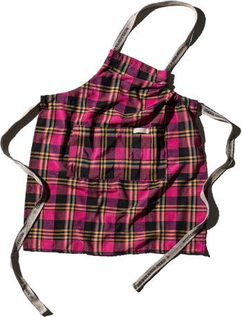Recycle Cotton Check Apron