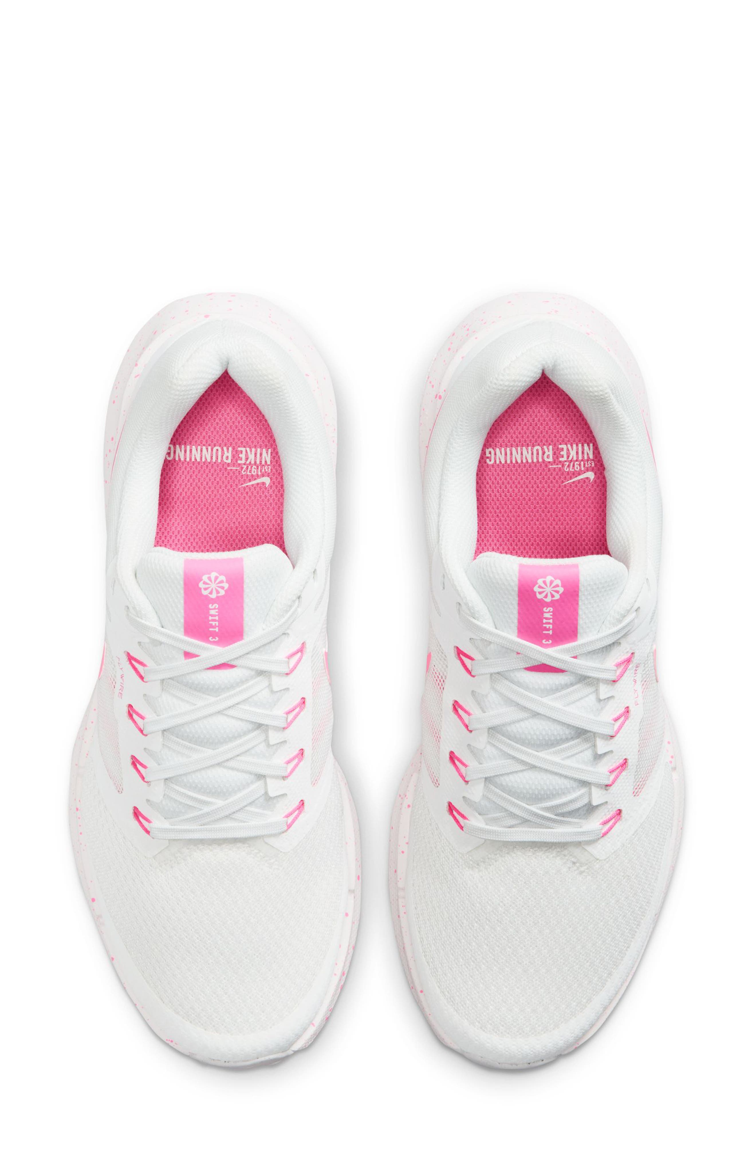Nike Run Swift 3 Running Shoe, Alternate, color, Summit White/ Pink Glow