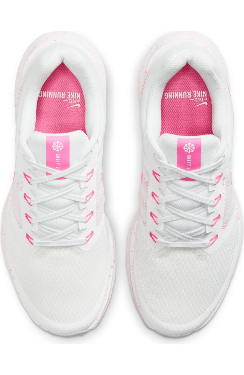 Nike Run Swift 3 Running Shoe, Alternate, color, Summit White/ Pink Glow