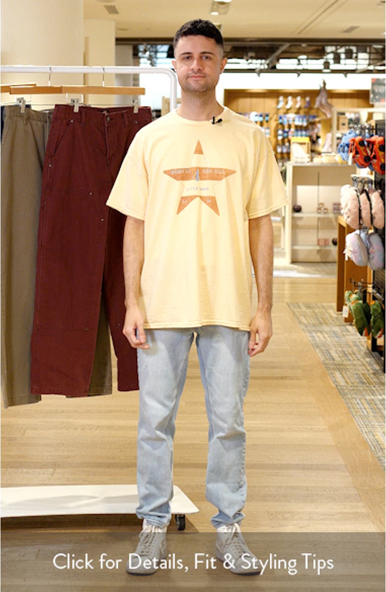 Yellow BSP Cotton Graphic T-Shirt, sales video thumbnail