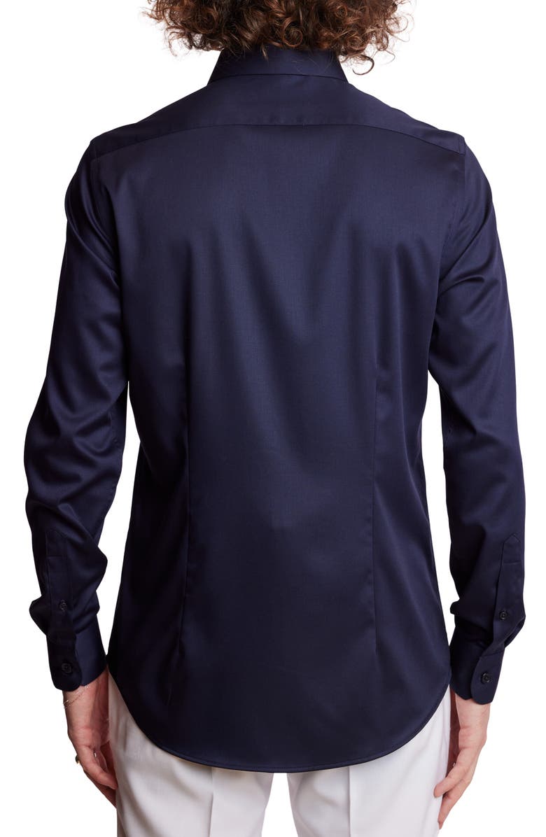 PAISLEY & GRAY Parker Trim Fit Button-Up Shirt, Alternate, color, Navy