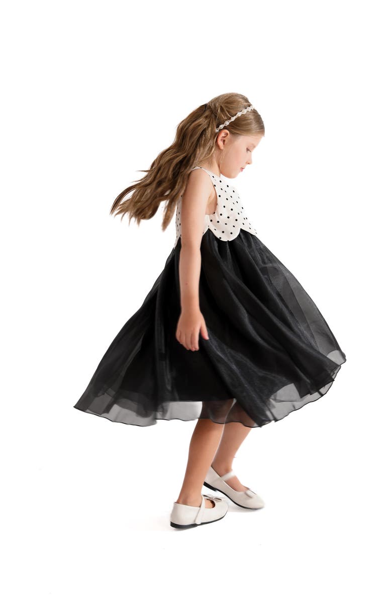 Tulleen Menorca Dress, Alternate, color, Black