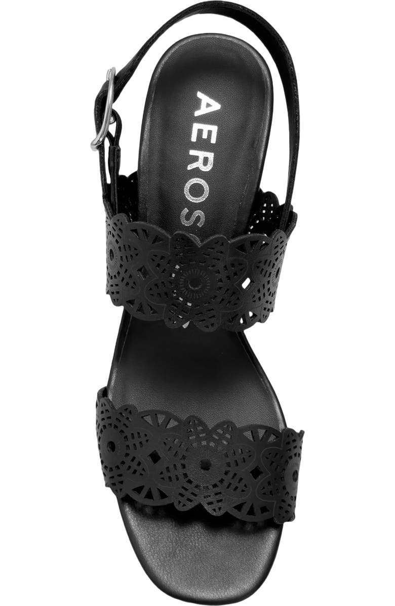 Aerosoles Glen Slingback Sandal, Alternate, color, Black Perf Fx Nappa