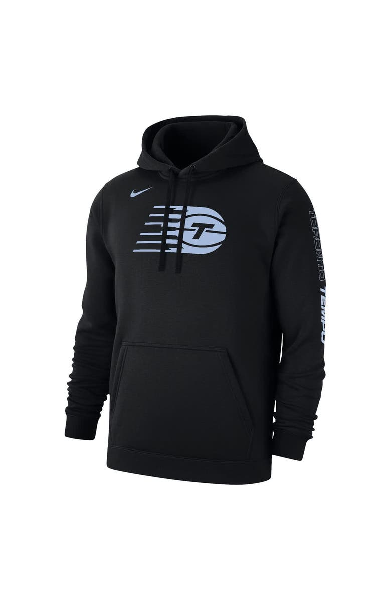 Nike Unisex Nike  Black Toronto Tempo Logo Club Fleece Pullover Hoodie, Alternate, color, Black