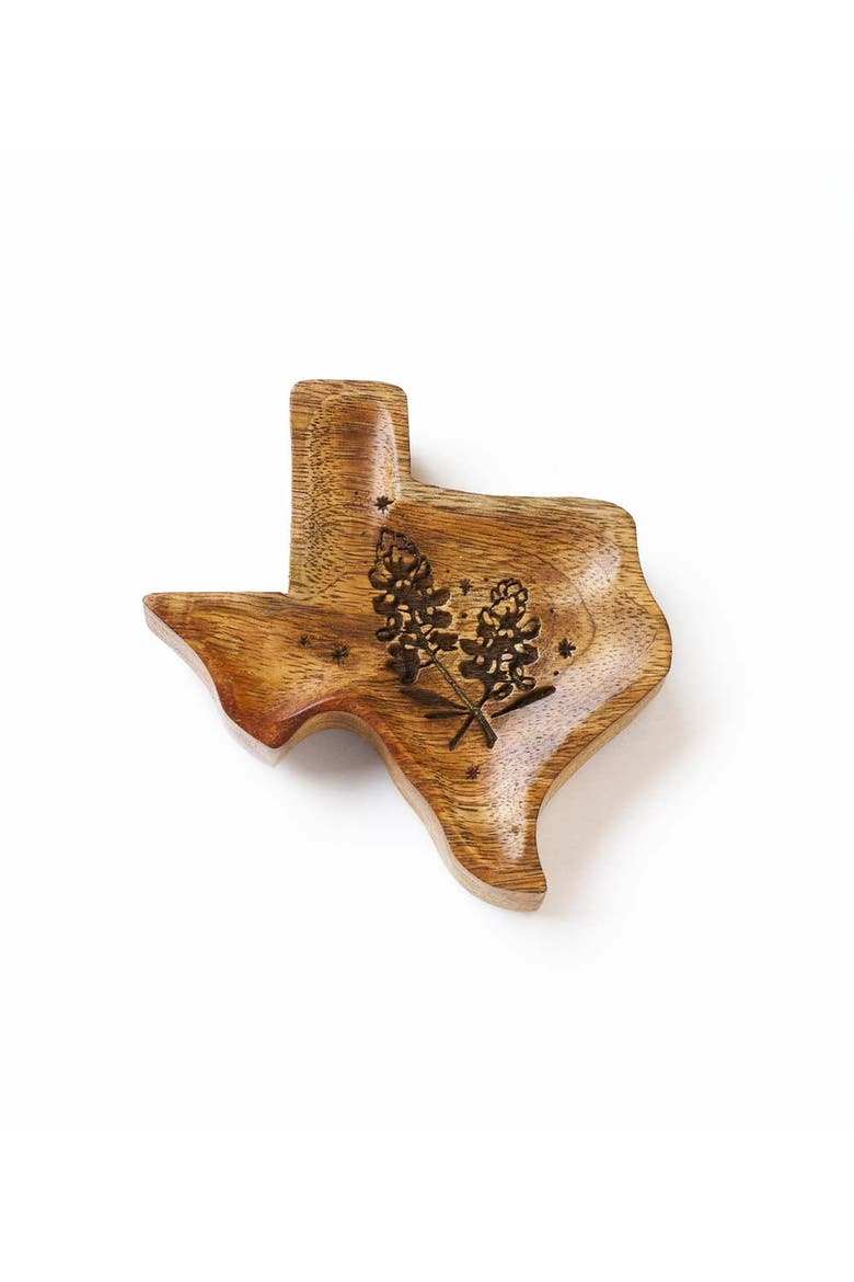 Texas State Bluebonnet Trinket Dish, Main, color, Natural