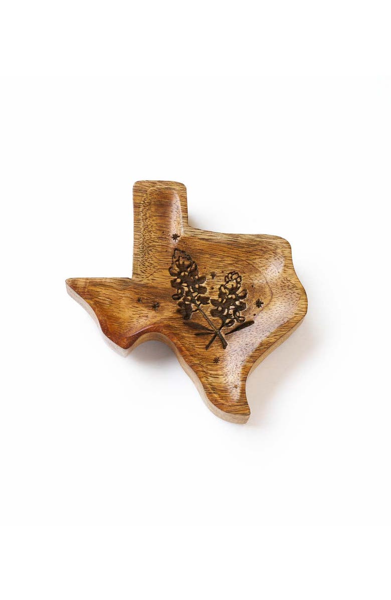 Matr Boomie Texas State Bluebonnet Trinket Dish, Main, color, Natural