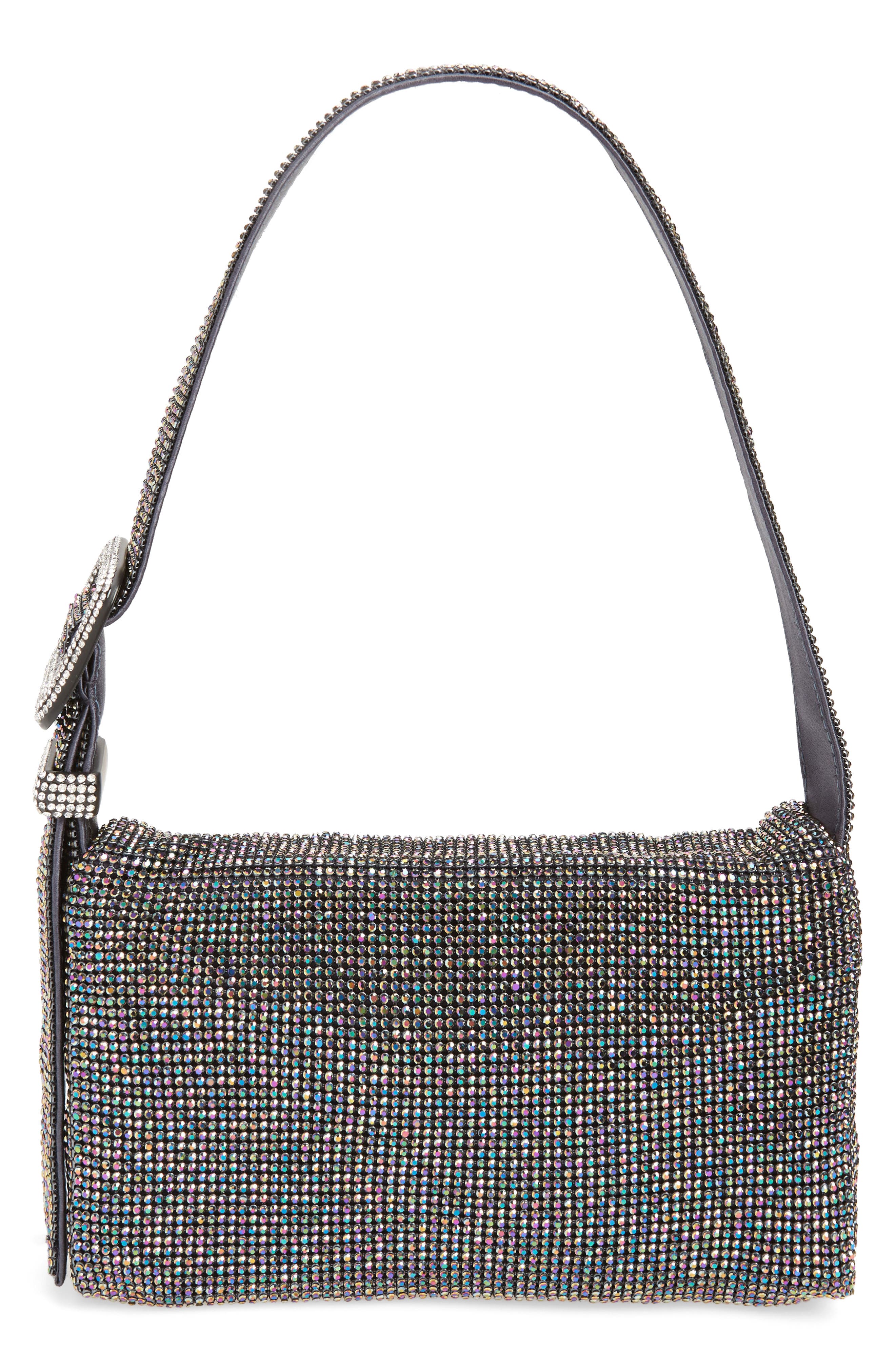 Benedetta Bruzziches Vitty La Mignon Crystal Mesh Shoulder Bag, Alternate, color, 