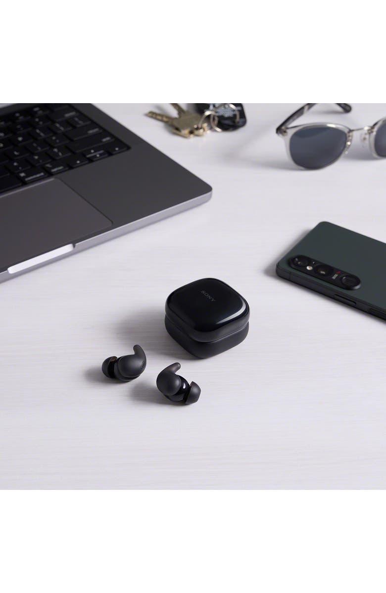 Sony Linkbuds Fit Truly Wireless Noise Cancelling Earbuds, Alternate, color, Black