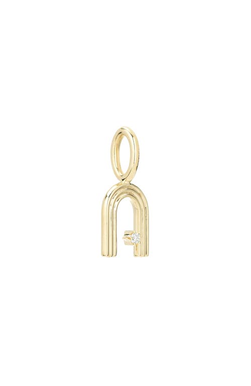 ADINA REYTER ADINA REYTER GROOVY DIAMOND MINI INITIAL CHARM 