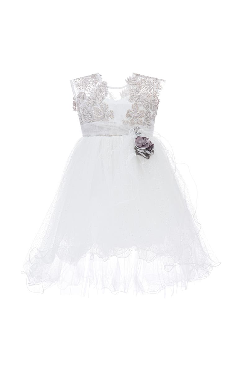 Tulleen Demi Dress, Main, color, White