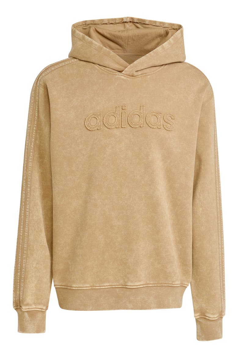 Washed Cotton Blend Hoodie, Alternate, color, CARDBO