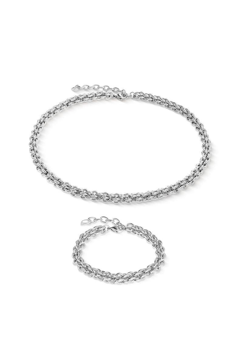 COEUR DE LION Mesh Chain Classic Bracelet, Alternate, color, Silver