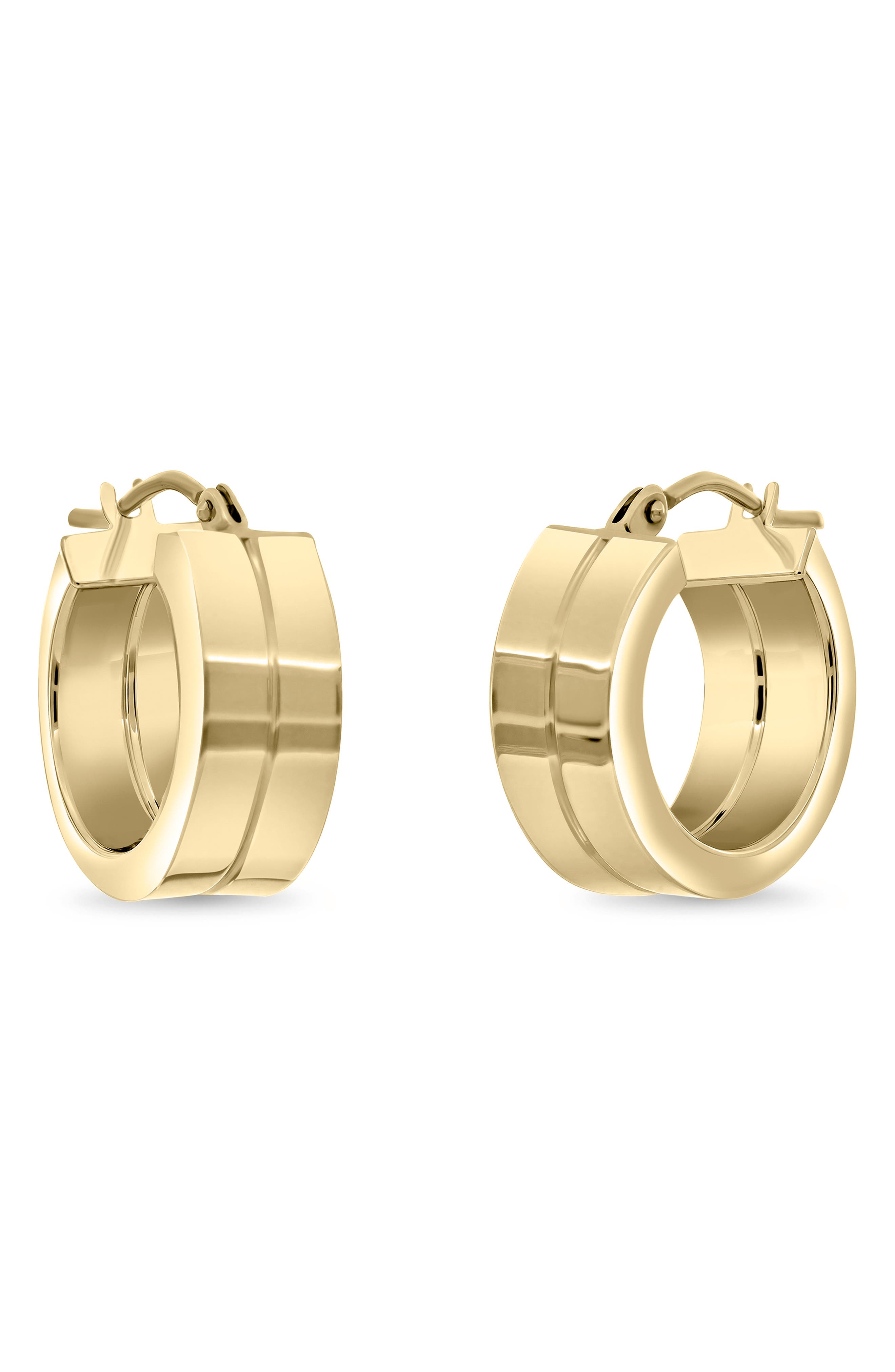 14k Gold Huggie Earrings