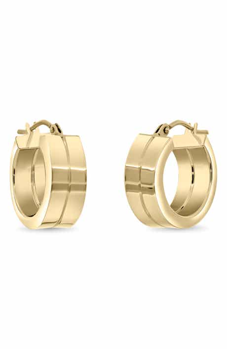 14k Gold Huggie Earrings