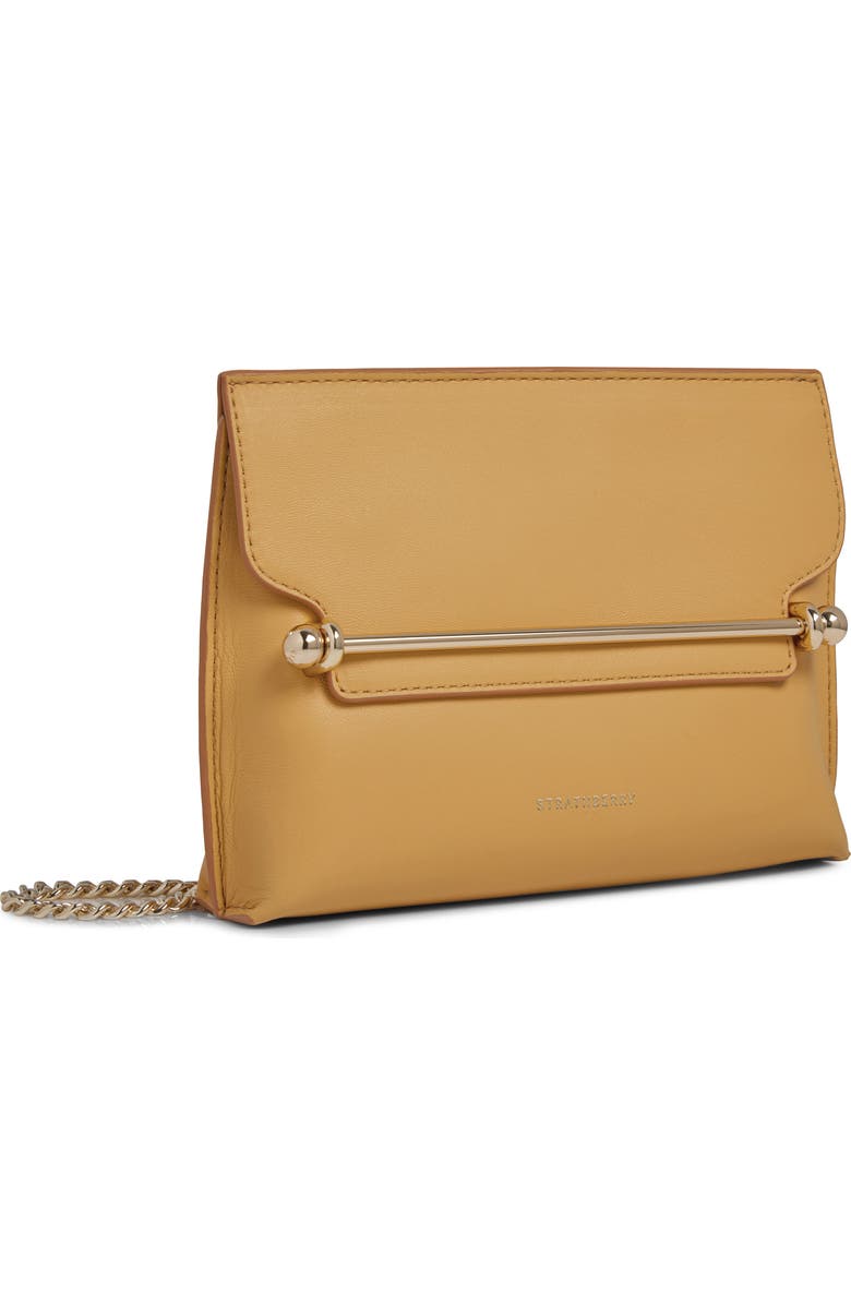 Strathberry Mini Stylist Leather Crossbody Bag, Alternate, color, Brulee