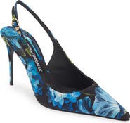 Dolce&Gabbana Lollo Floral Slingback Pump