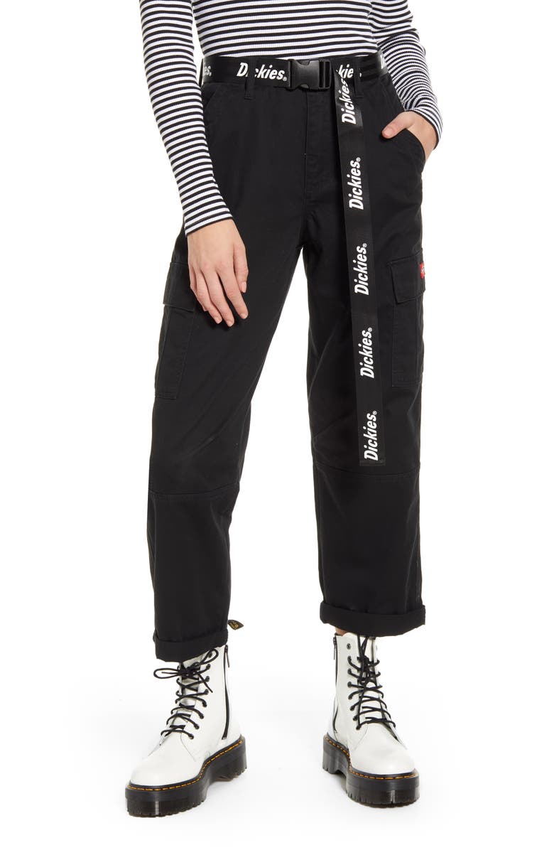 Dickies Belted Crop Utility Cargo Pants, Main, color, 