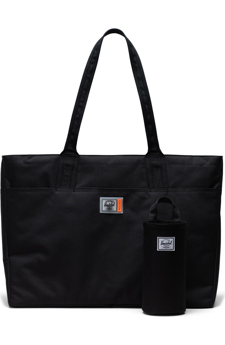 Herschel Supply Co. Alexander Insulated Recycled Polyester Zip Tote and Bottle Holder, Main, color,