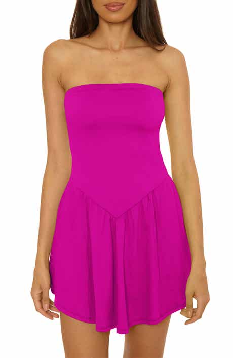 Becca Palma Strapless Cover-Up Minidress