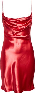 Balmain Thin Straps Satin Slipdress