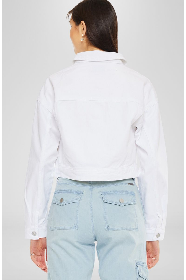 Francis Cropped Jacket, Alternate, color, White