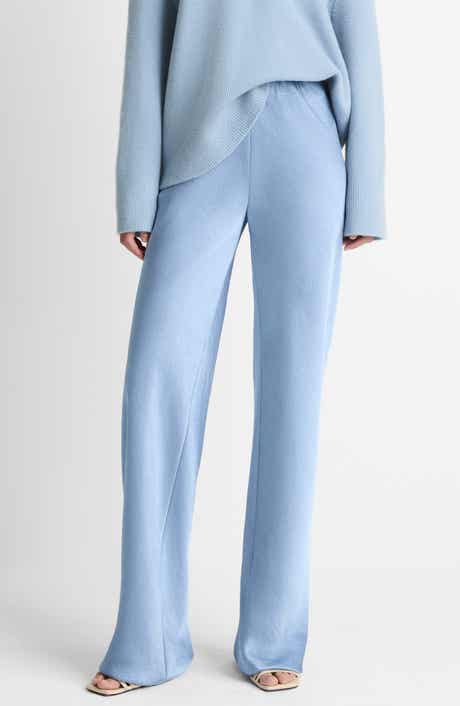 Colette High Waist Fluid Satin Bias Pants