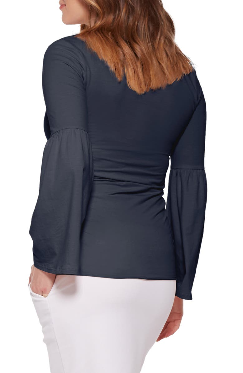 Stowaway Collection Bell Sleeve Maternity Top, Alternate, color, 
