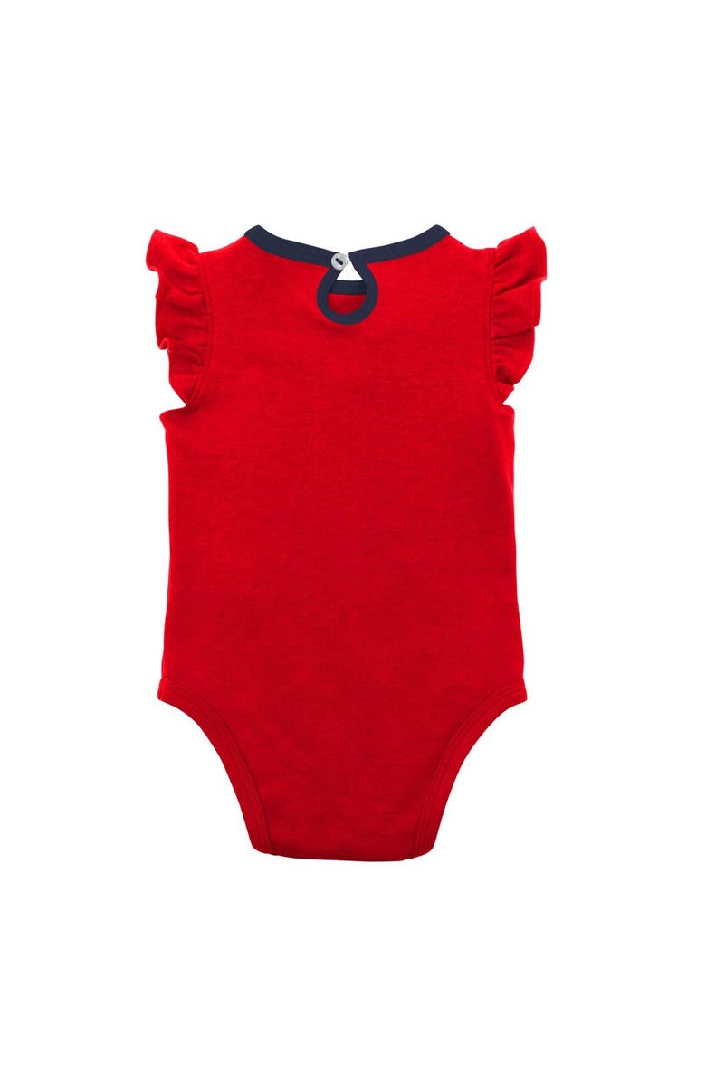 Outerstuff Girls Newborn & Infant Red/Heather Gray St. Louis Cardinals Little Fan Two-Pack Bodysuit Set, Alternate, color, Red
