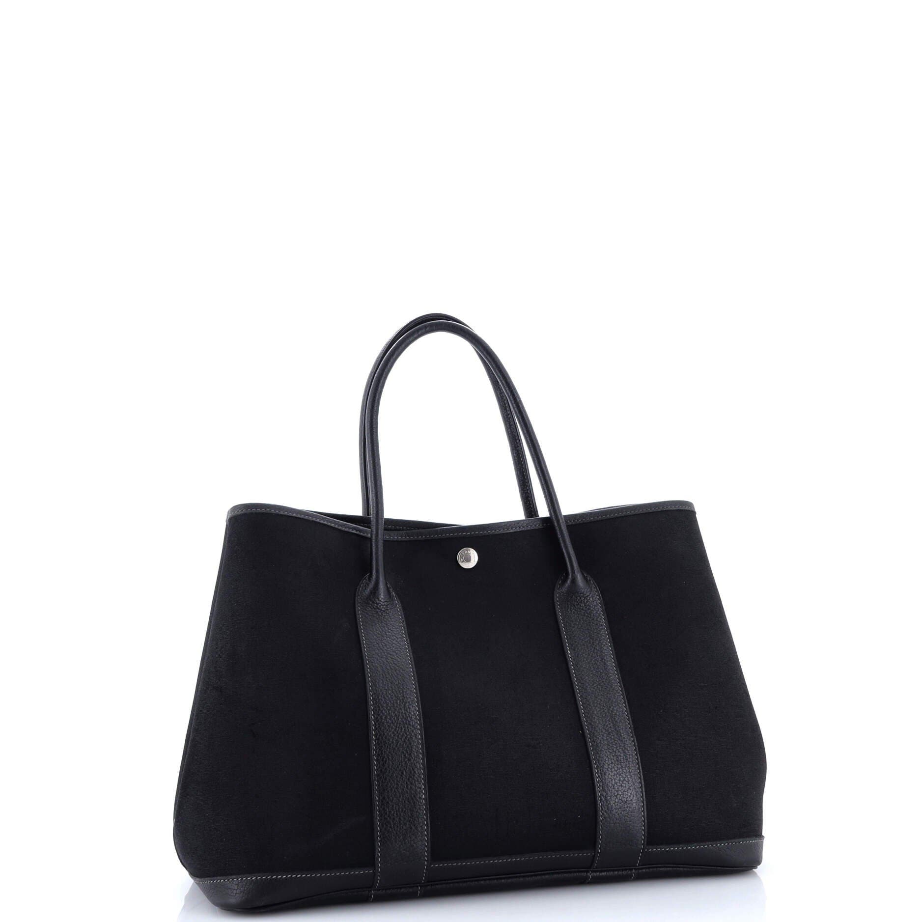 Pre-Owned Hermes Garden Party Tote Toile and Leather 36, Alternate, color, 