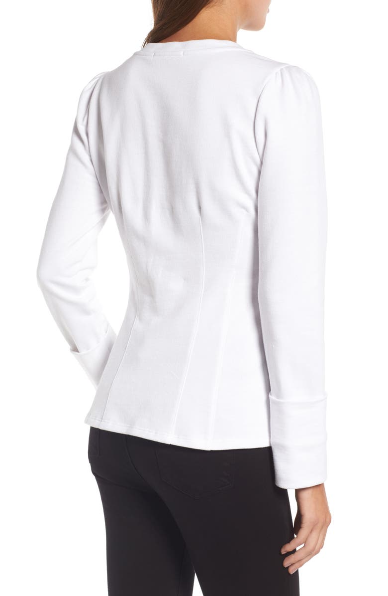 Trouvé Lace-Up Corset Sweatshirt, Alternate, color,