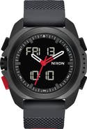 Nixon Ripley Ana-Digi Silicone Strap Watch, 47mm