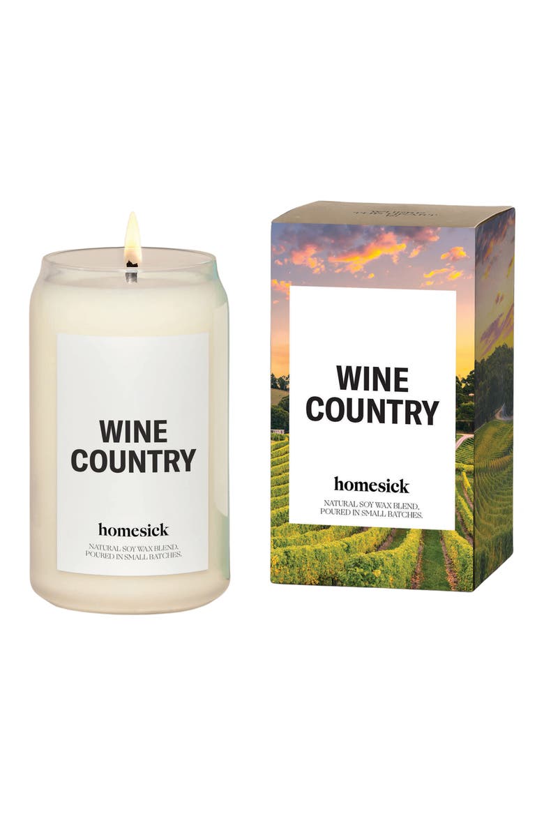 Wine Country Candle, Main, color, WHITE