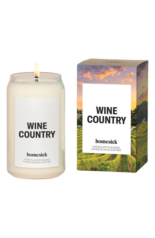 homesick Wine Country Candle in White 