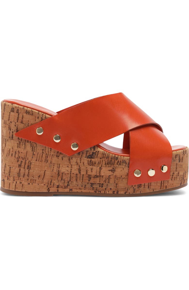 Schutz Serena Platform Wedge Sandal, Alternate, color, Sonora