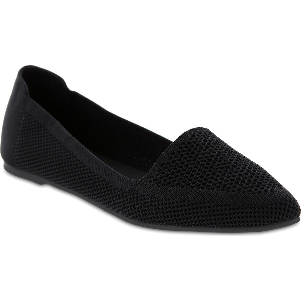 Mia Corrine Knit Flat In Black