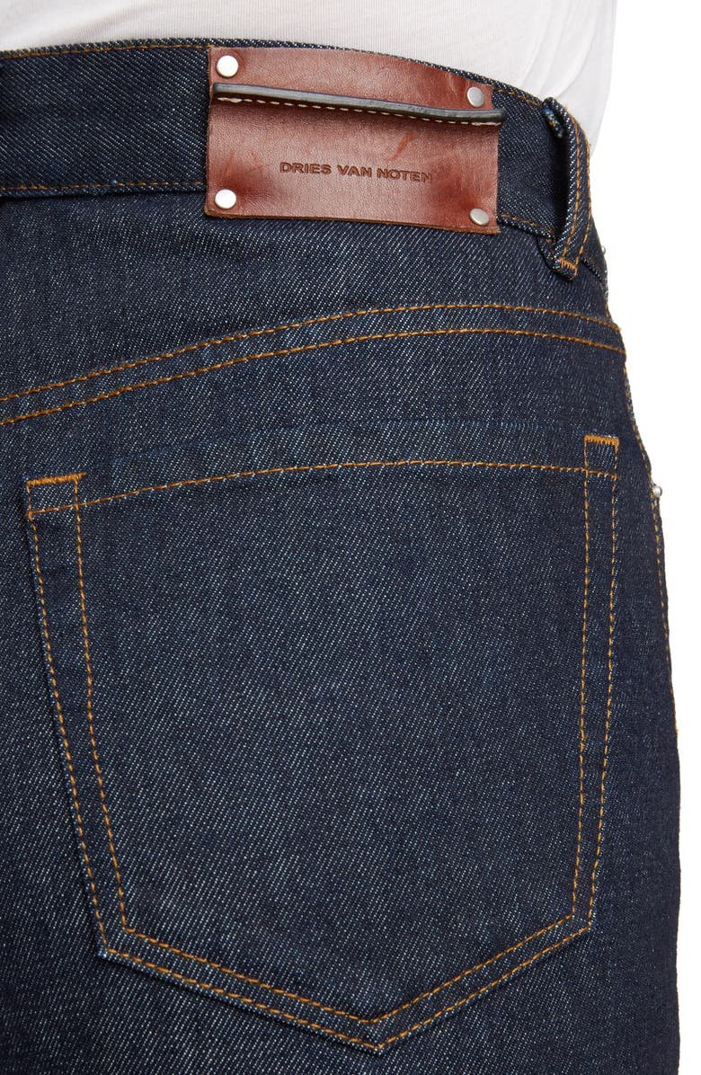 Dries Van Noten Cuffed Boyfriend Jeans, Alternate, color, 