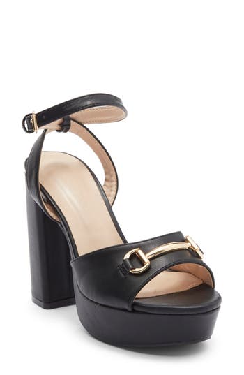 Wild Diva Lounge Alice Platform Sandal In Black