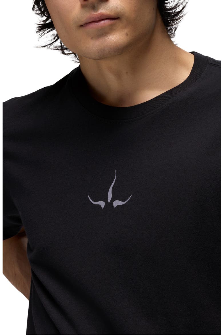 Heritage Logo Organic Cotton Graphic T-Shirt, Alternate, color, BLACK