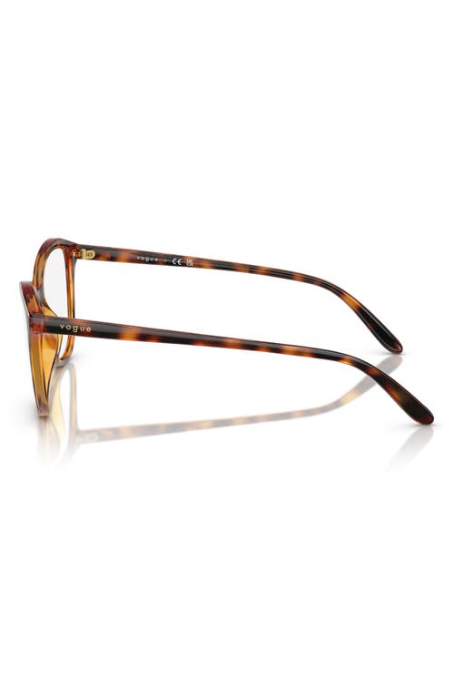 Vogue 52mm Irregular Optical Glasses In Dark Havana