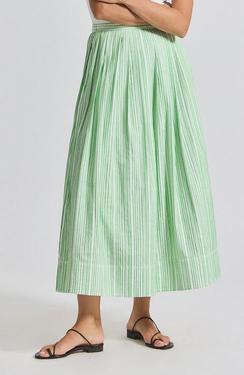 Alexia Shirting Stripe Pintuck Pleat Shirt