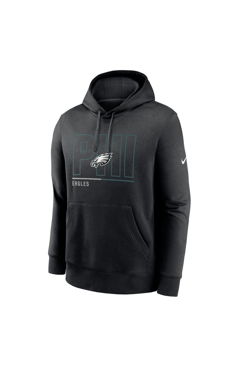 Nike Men's Nike Black Philadelphia Eagles City Code Club Fleece Pullover Hoodie, Alternate, color, 